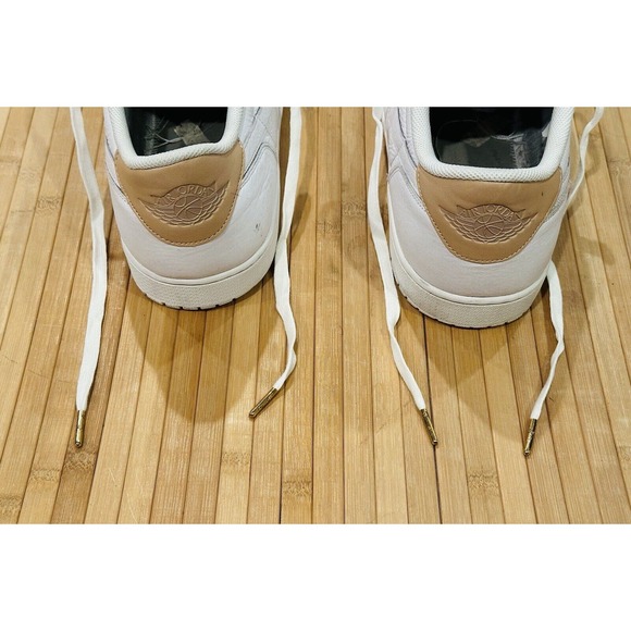 2017 Air Jordan 1 Retro Low OG ‘Premium White Tan’ Size 18 Used No Box VTG Rare main image 2